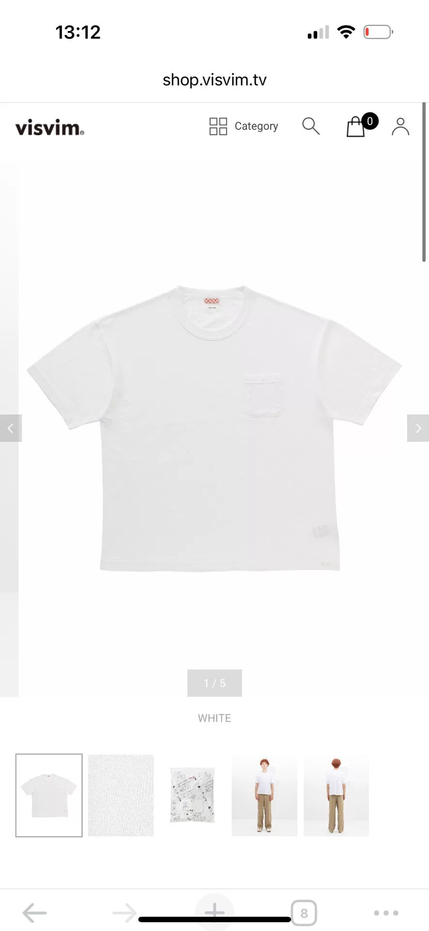 visvim jumbo short sleeve t-shirt