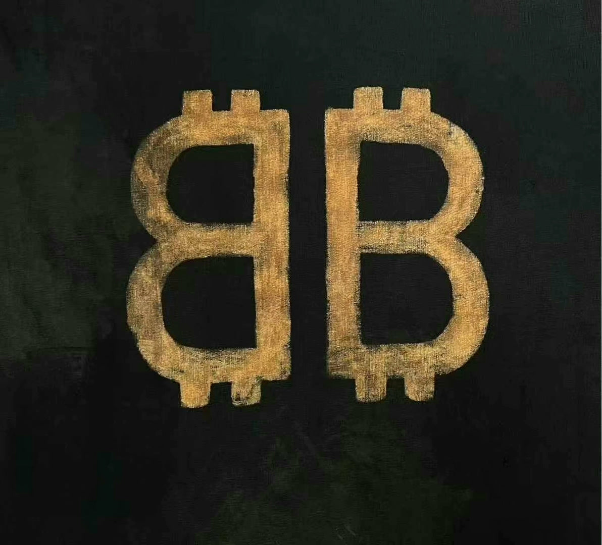 balenciaga bitcoin logo short sleeve t-shirt