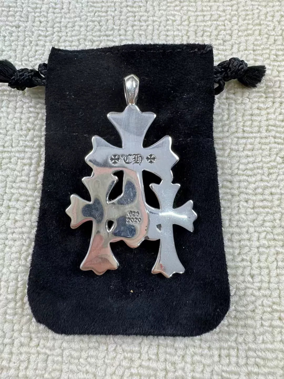 Chrome Hearts Silver Cross Pendant