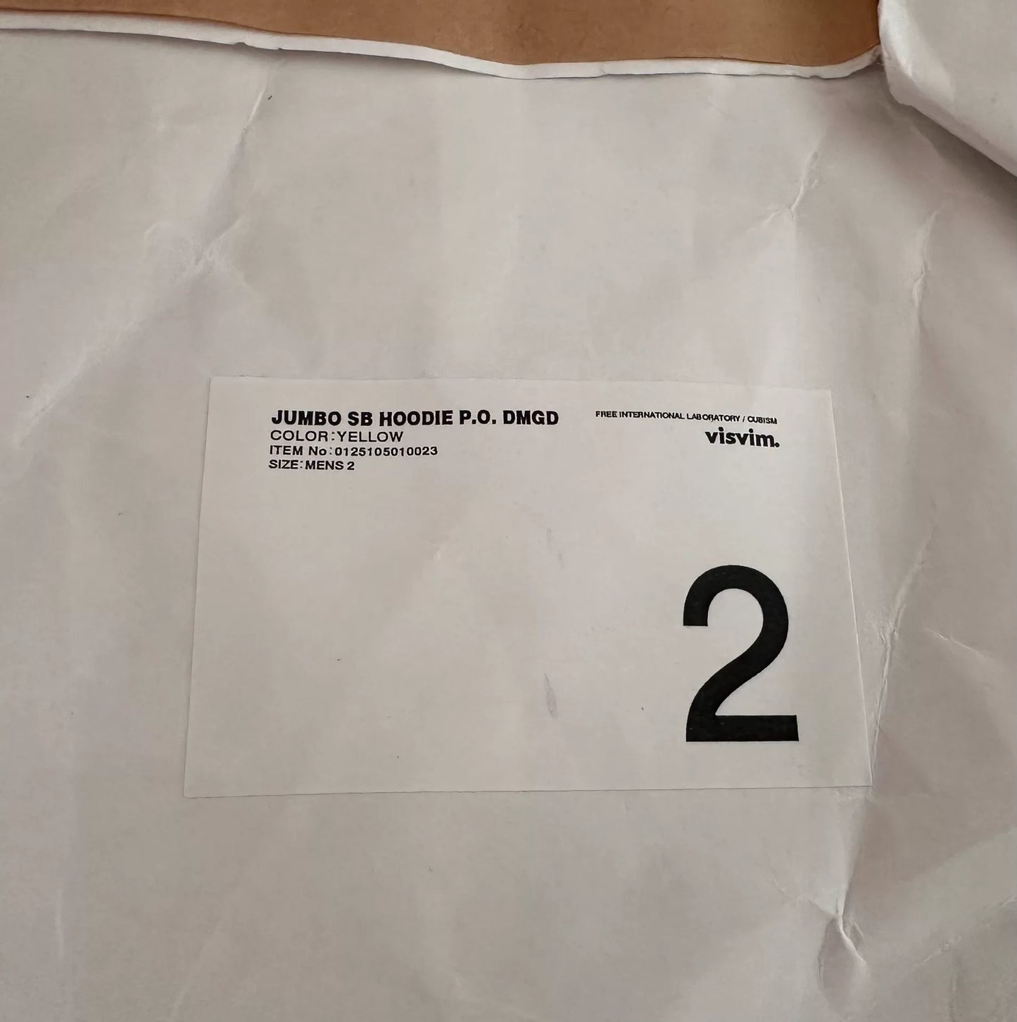 visvim jumbo sb hoodie with slight wear