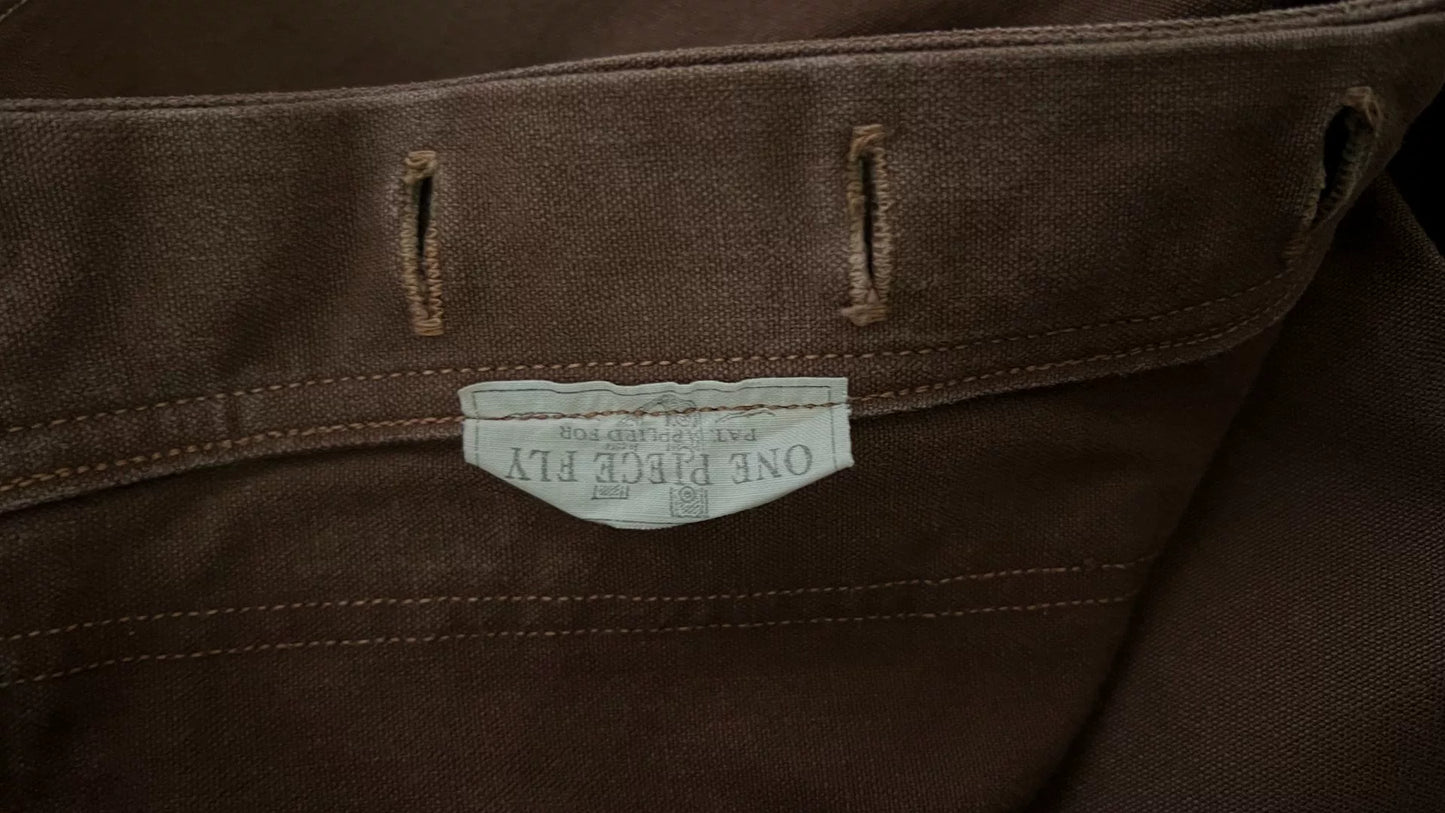 Freewheelers Brown Work Pants Size 34