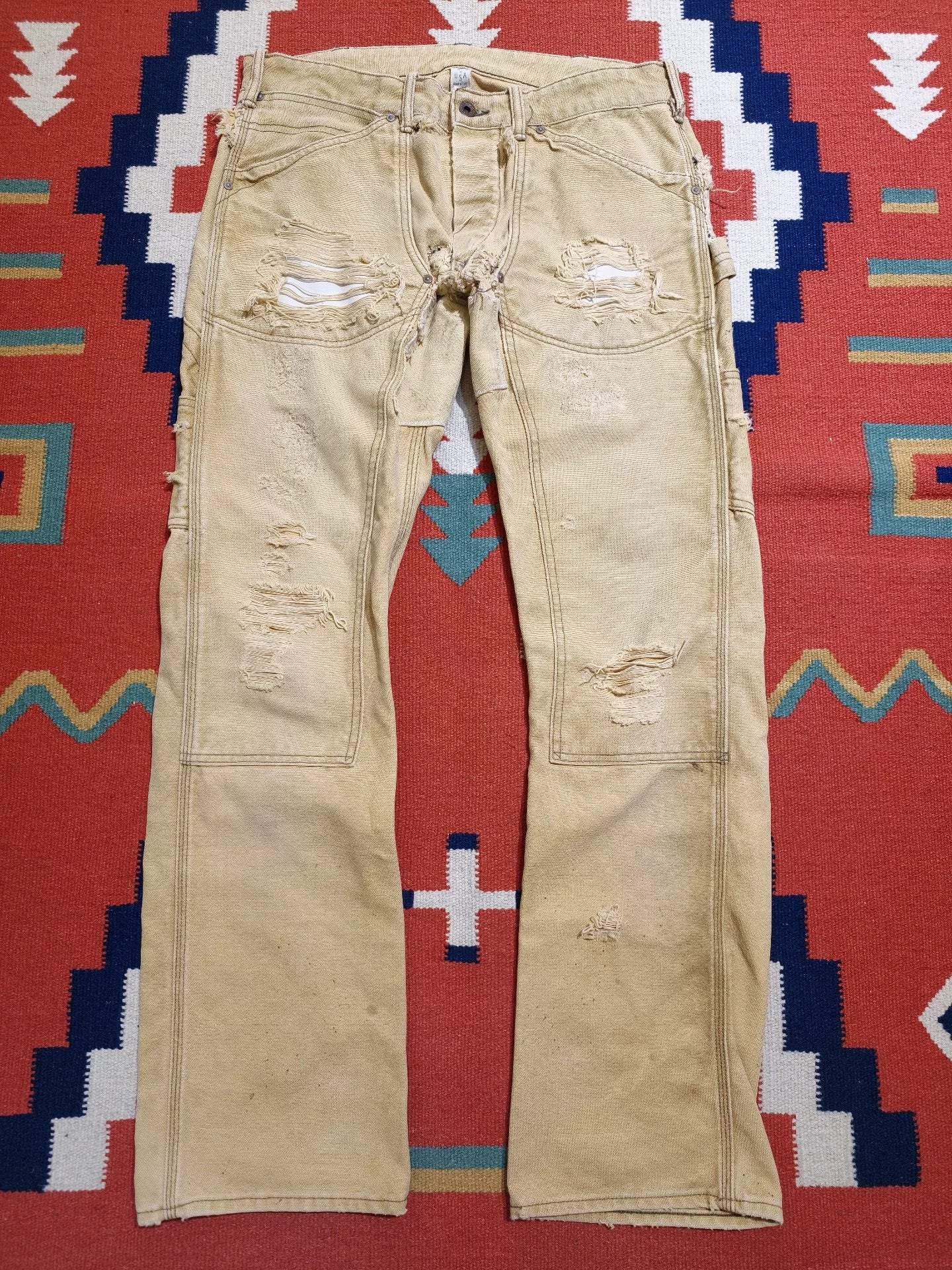 RRL Mud-Dyed Slim Bootcut Work Pants