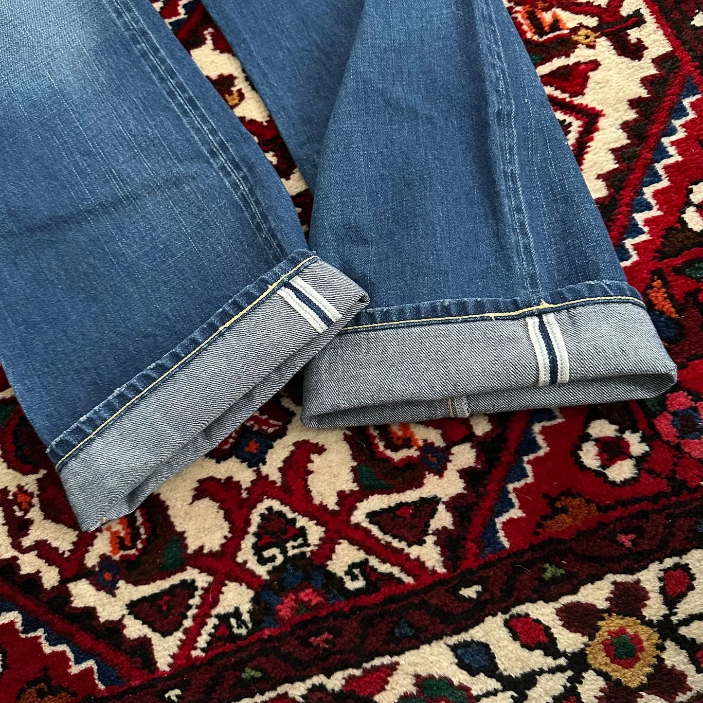 visvim wide wash denim pants w36l30