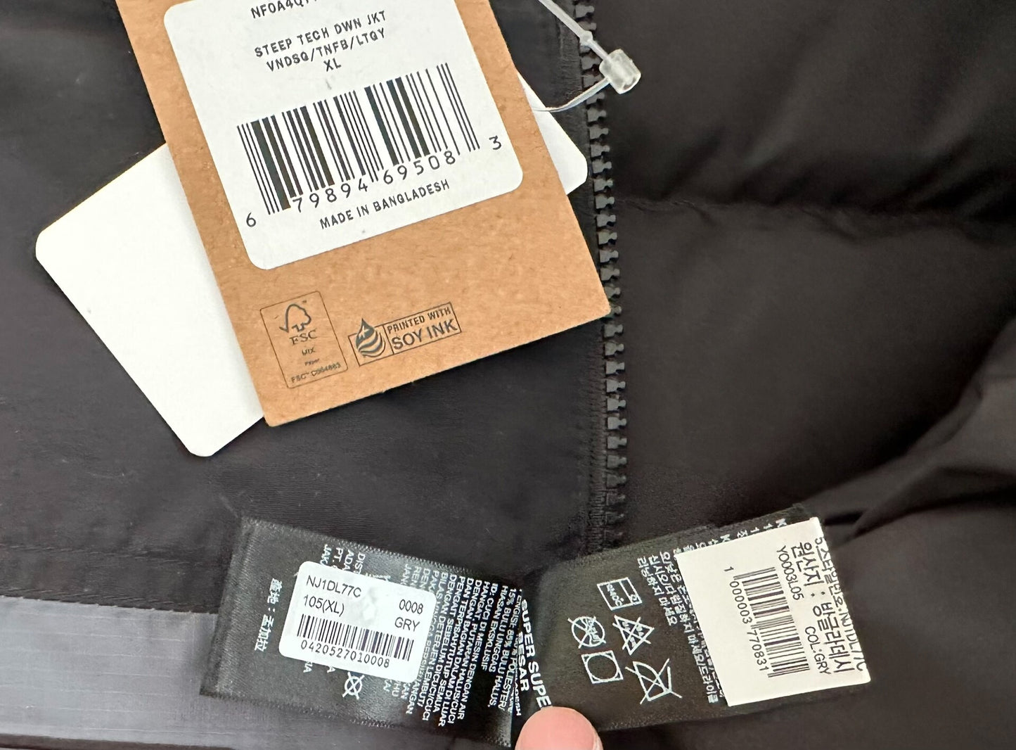 the north face steep tech down jacket