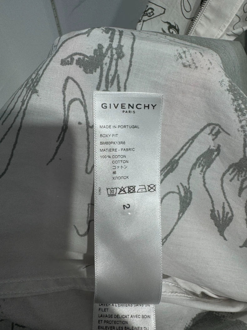 Givenchy Skull Print Short Sleeve Shirt