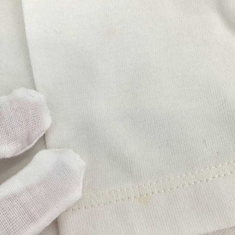 Gucci White Logo Print Cotton T-Shirt