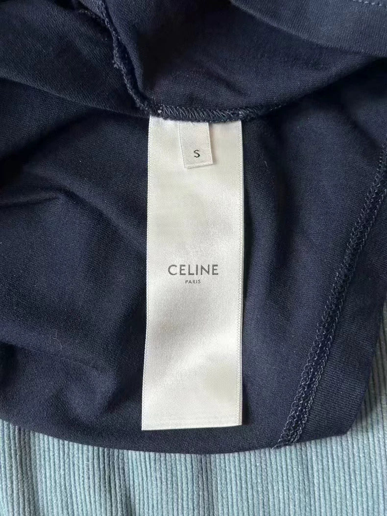 Celine Cropped Short Sleeve T-shirt