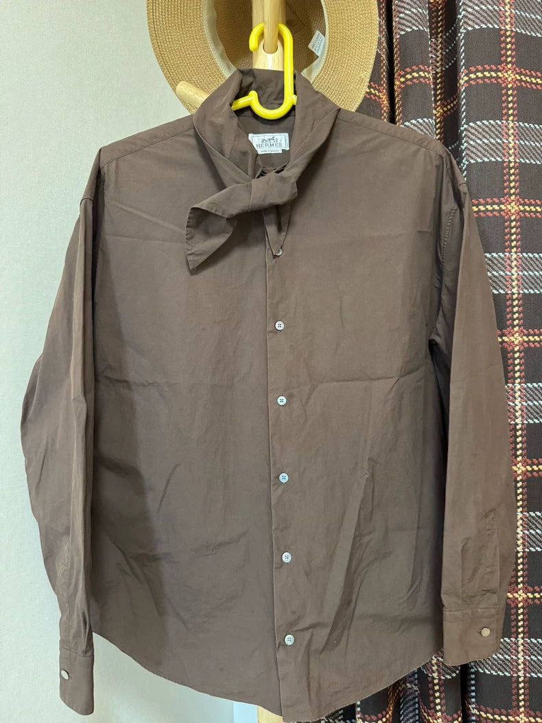 Hermes Big Collar Shirt Jacket-yf