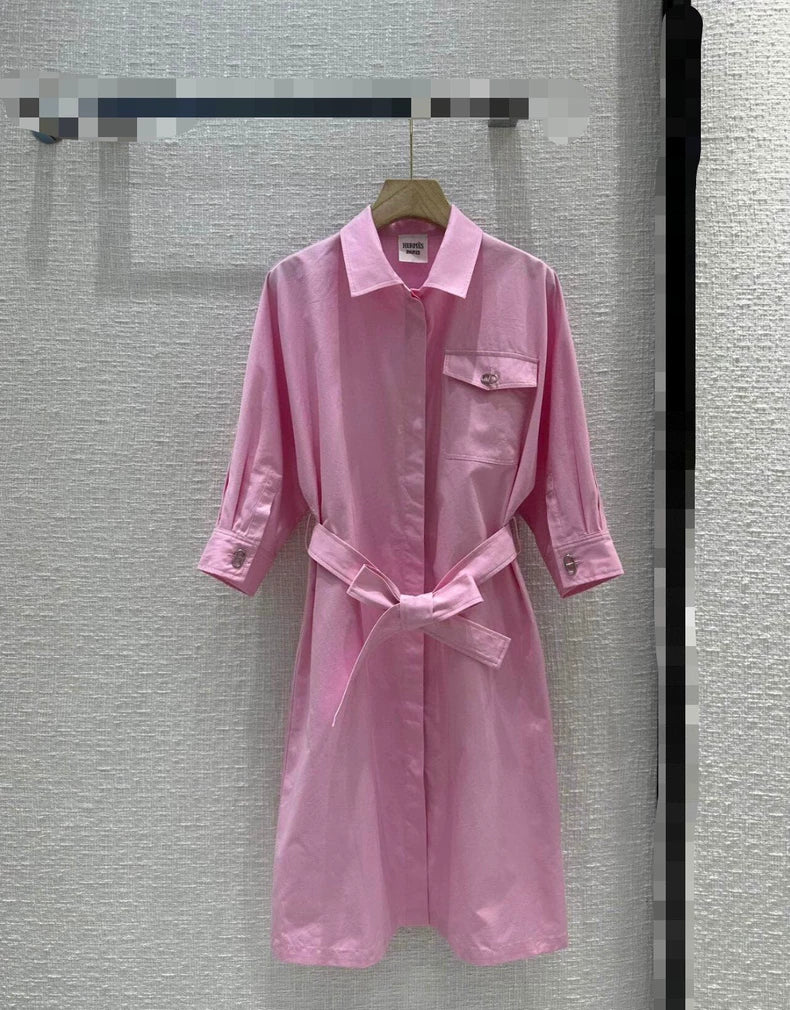 Pink Shirt Dress from Hermes