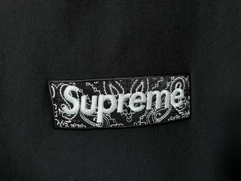 Supreme Black Floral Hoodie