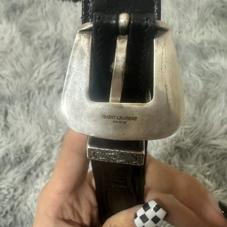 Saint Laurent Artisanal Leather Belt