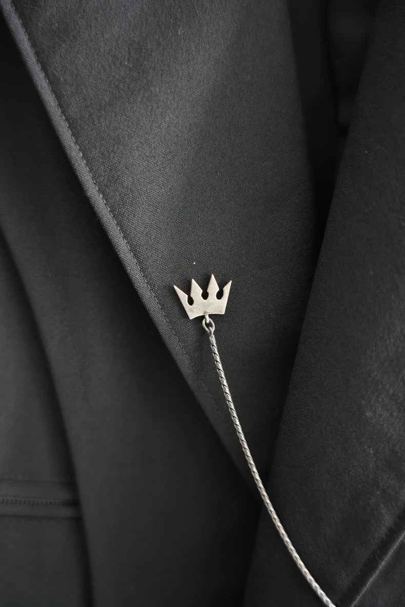 Yohji Yamamoto Silver Chain Brooch