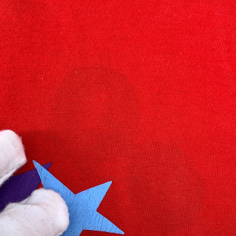 Gucci Red Star Print Cotton T-Shirt