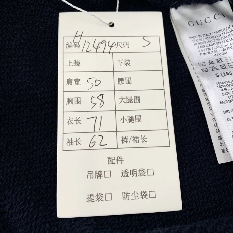 Navy Logo Print Hooded Sweatshirt