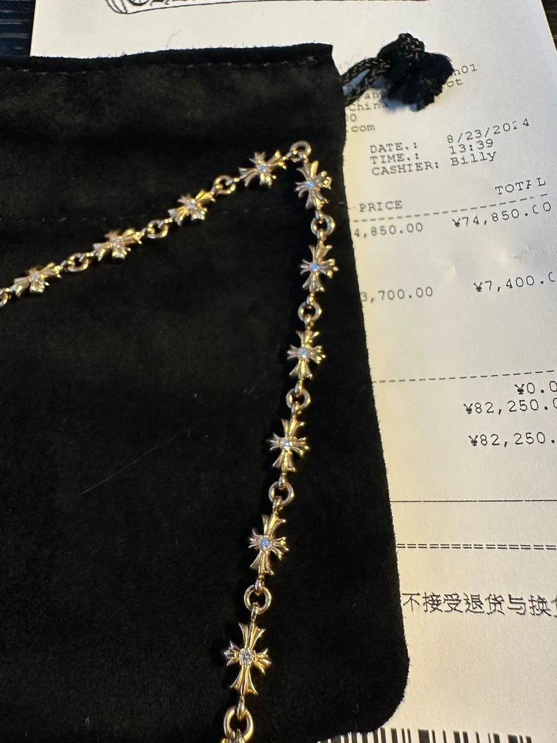 Chrome Hearts 22k Tiny E Bracelet
