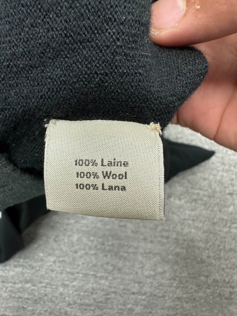 Hermes Black Wool V-Neck Sweater