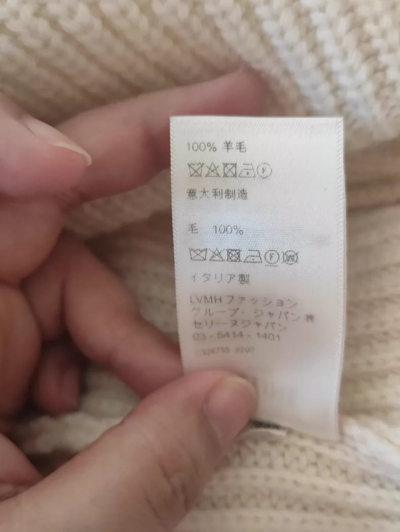 Celine Logo Sweater with Sequins