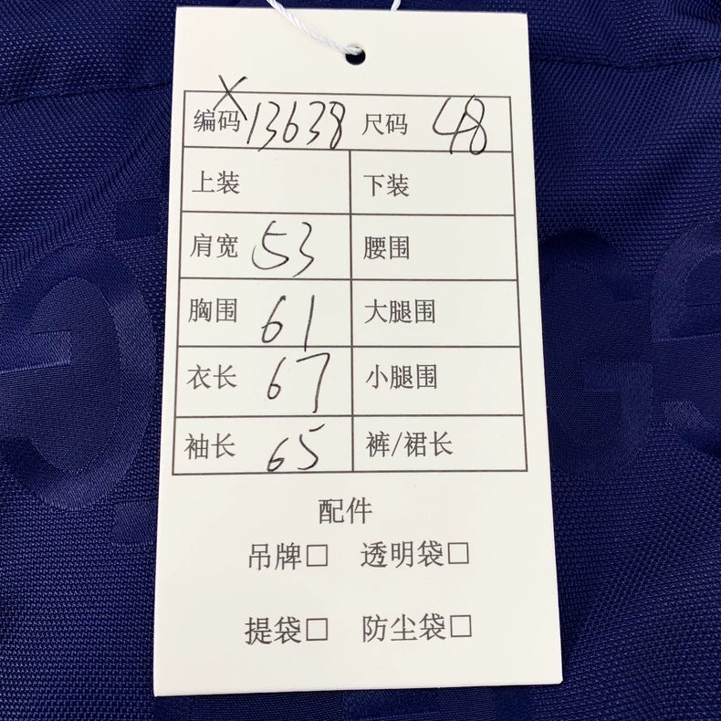 Gucci Reversible Cotton Jacket in Navy