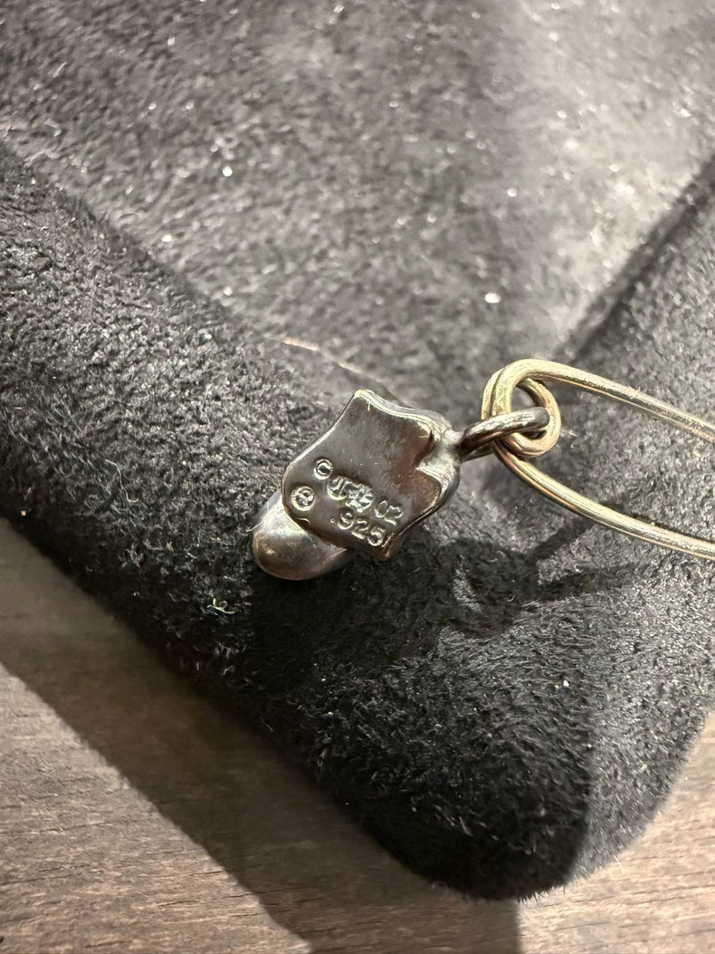 Chrome Hearts Silver Studded Pin Brooch