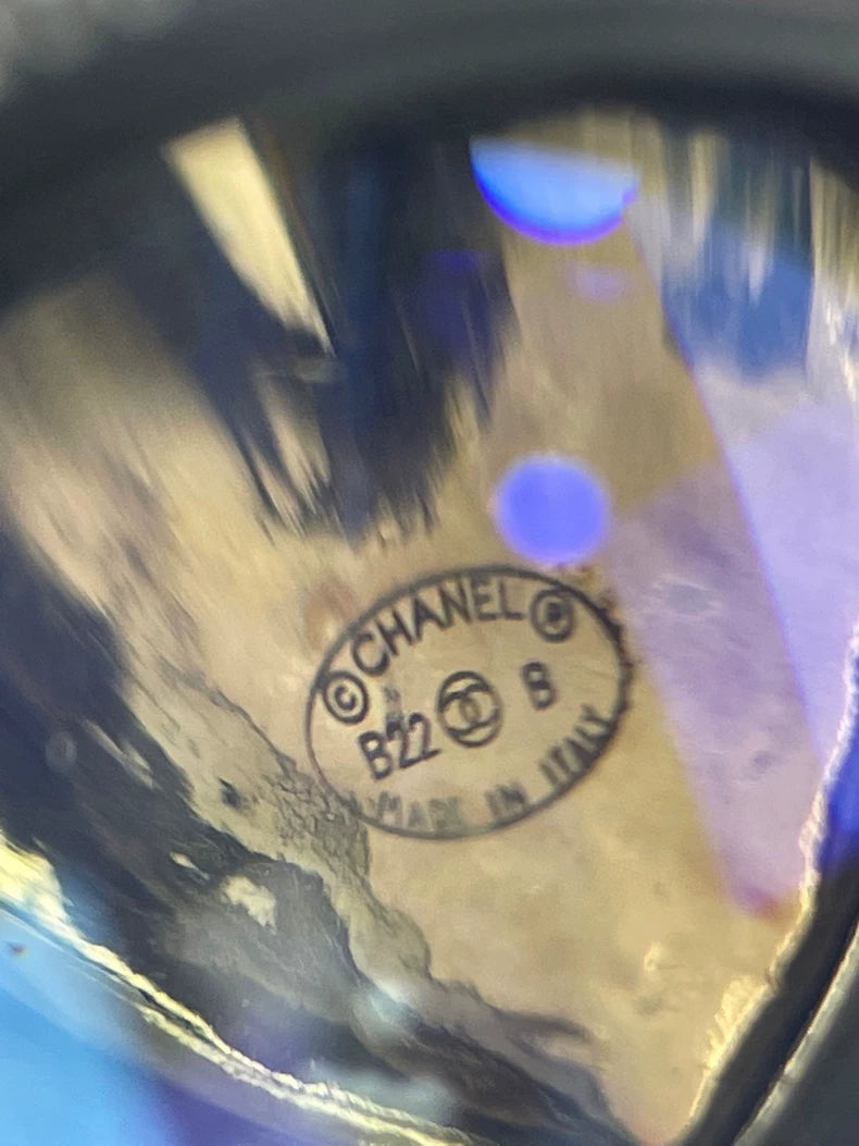 Chanel Heart Shaped CC Earrings