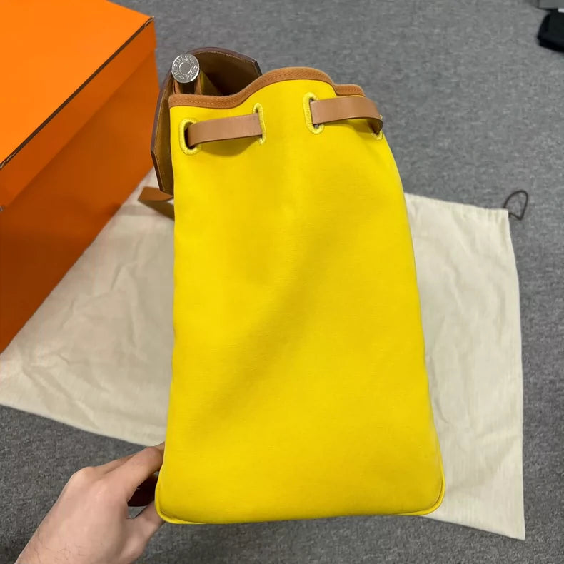 Hermes Herbag 50 Gold Brown Yellow