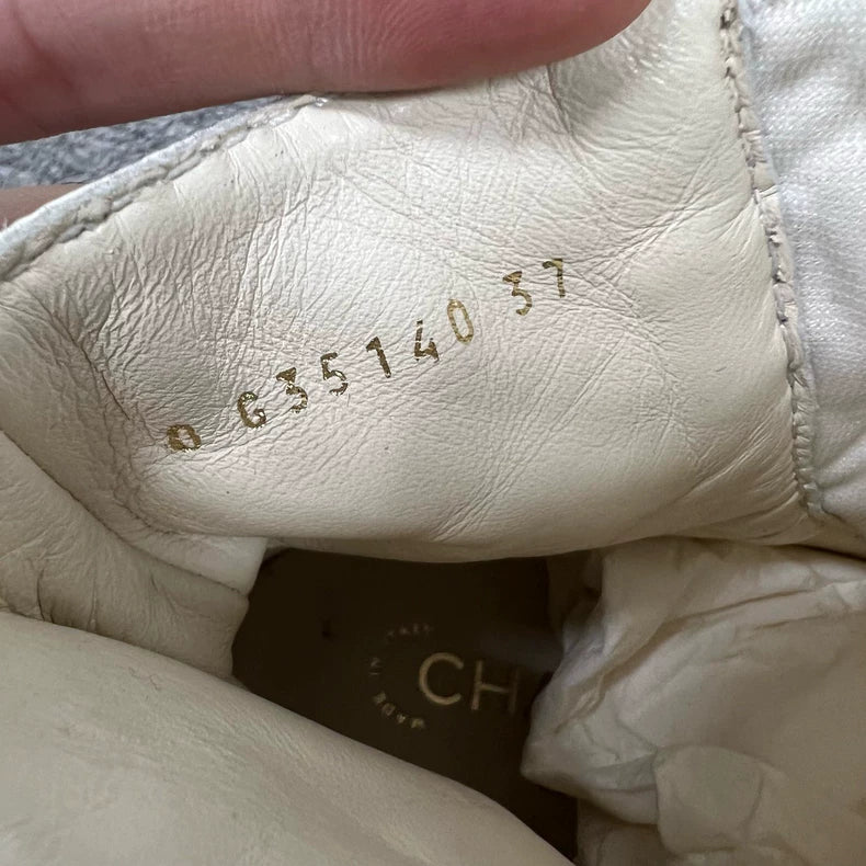 Chanel White Ankle Boots from 21FW