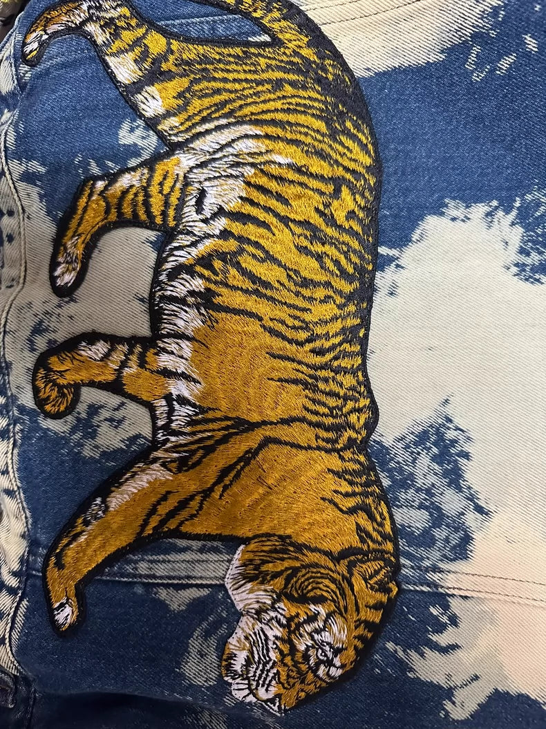 Vintage Gucci Denim Jacket with Studs