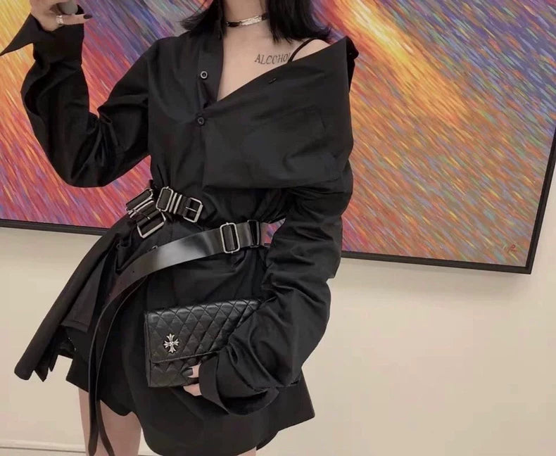 Chrome Hearts Quilted Clutch Bag