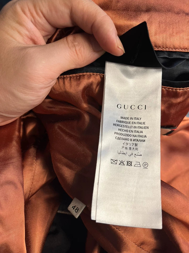 Gucci Distressed Denim Jacket Size 48