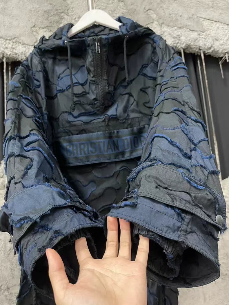 Dior Half-Zip Jacket with Camouflage Pattern