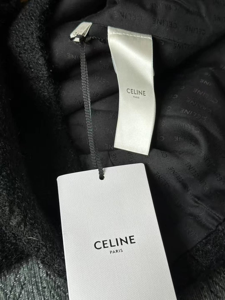 Celine Black Gold Button Jacket