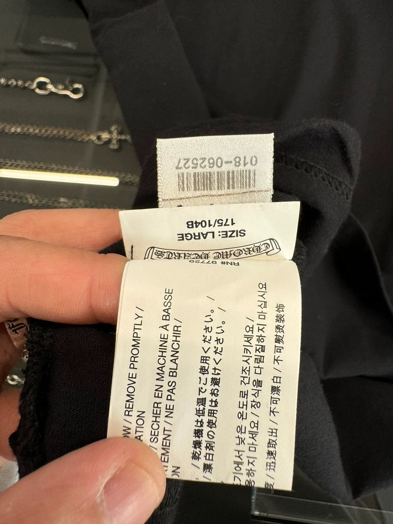 Chrome Hearts Black Star Short Sleeve Tee-yf