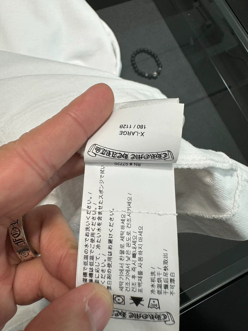 Chrome Hearts White Embroidered Long Sleeve-yf