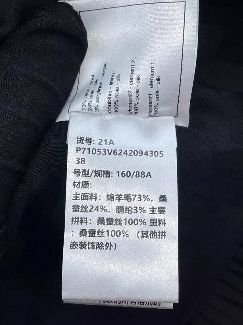 Chanel Black Velvet Ruffle Button Jacket