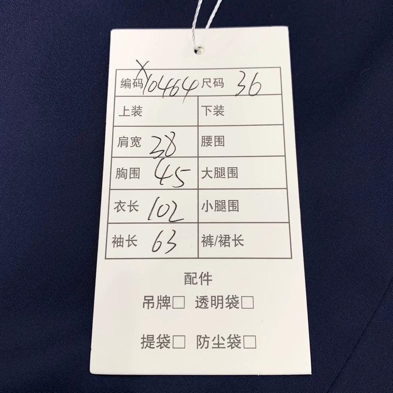 Gucci V-Neck Wool Coat in Navy