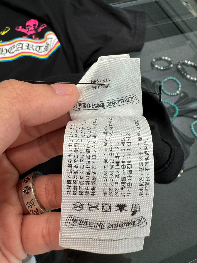 Chrome Hearts Black Foti Skull Short Sleeve Tee-yf