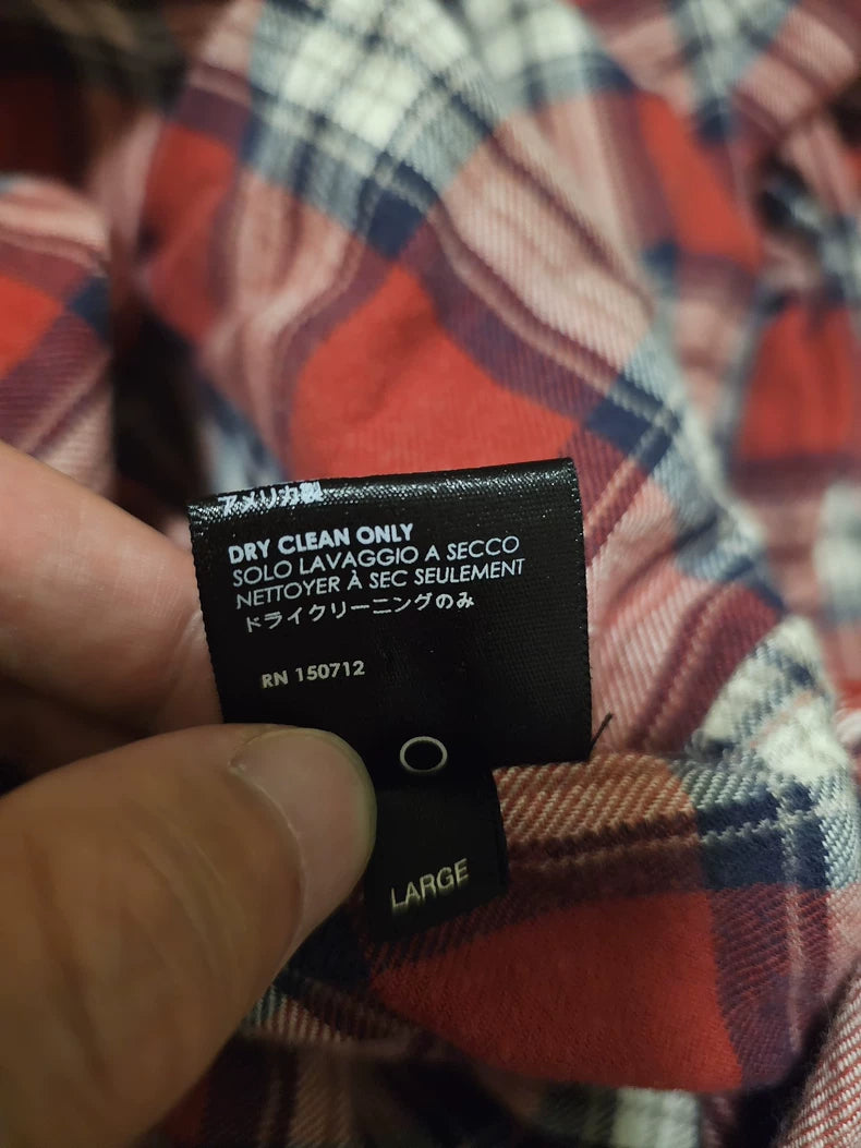 Amiri Red Plaid Long Sleeve Shirt-yf