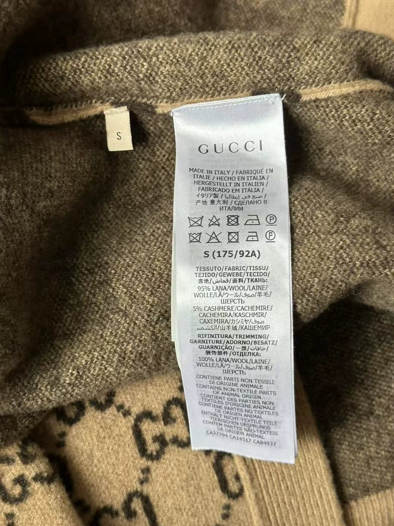 Gucci Monogram Wool Coat
