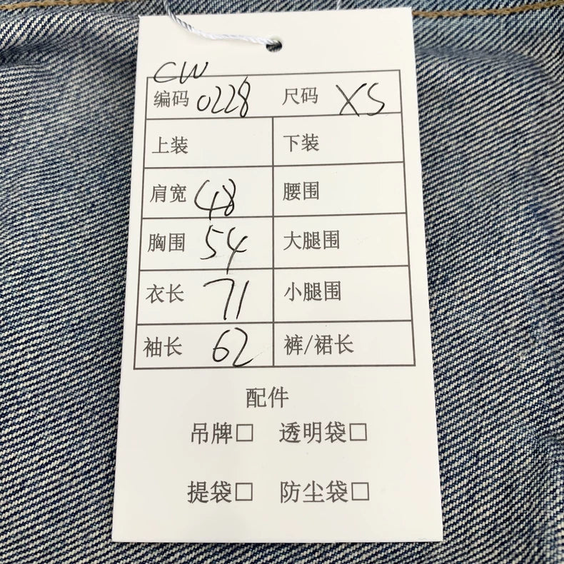 Celine Blue Cotton Long Sleeve Denim Jacket