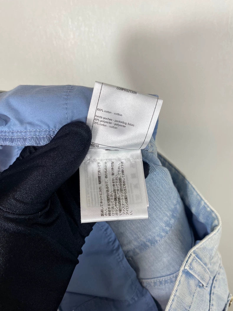 Light Blue Chanel Denim Pants
