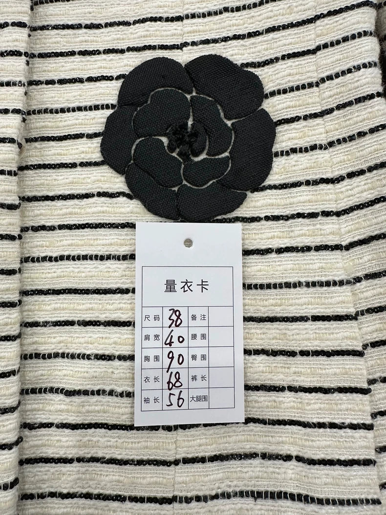 Classic Chanel Black and Cream Blazer