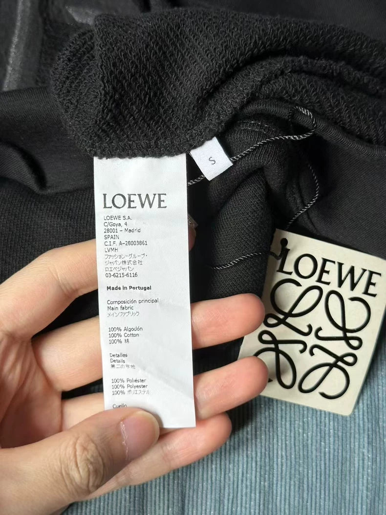 LOEWE Black Embroidered Sweatshirt Size S