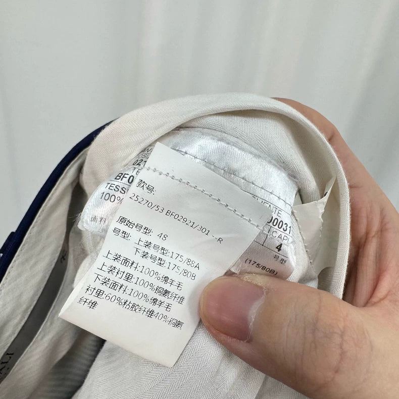 Canali Wool Striped Tailored Trousers-yf