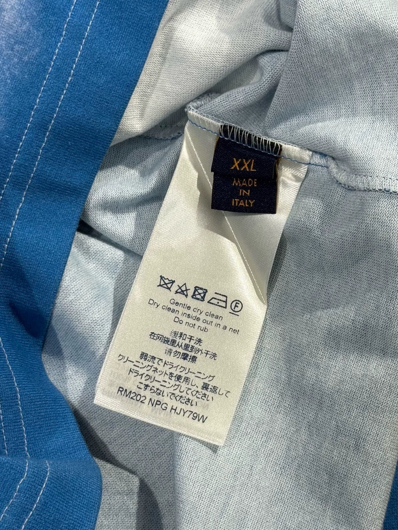 Louis Vuitton Blue Sky White Cloud Short-sleeve T-shirt-yf