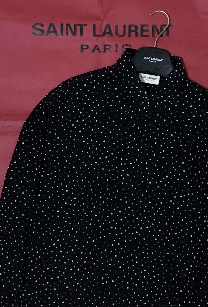 Saint Laurent Silk Splash Dot Shirt