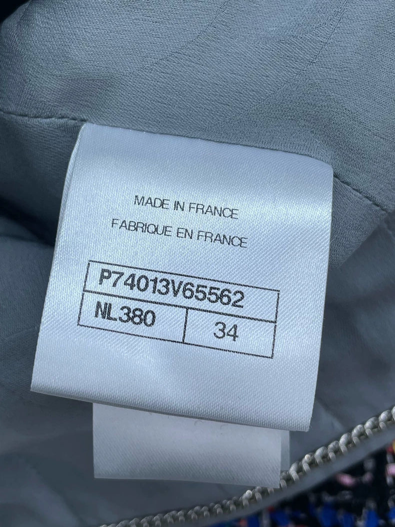 Chanel Colorful Woven Cropped Jacket