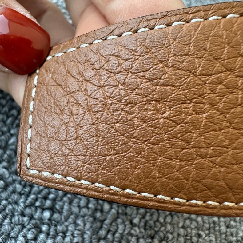 Hermes Classic Metal Buckle Leather Belt