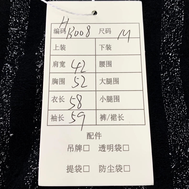 Saint Laurent Black and Silver Striped Sweater