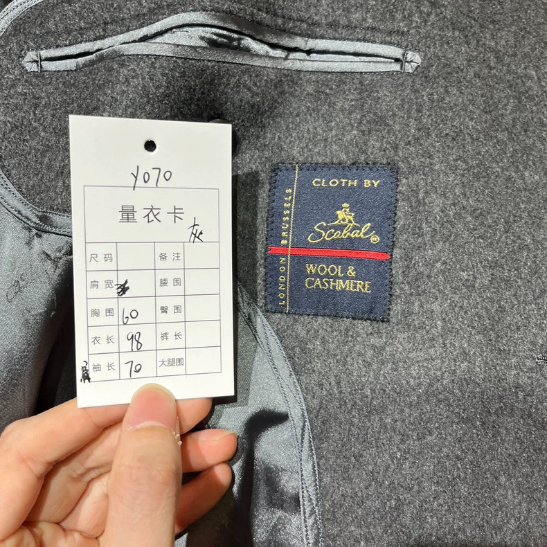 Vintage Gray Cashmere Overcoat