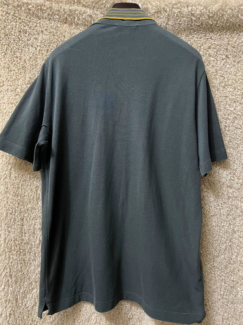 Hermes Men's Casual Short Sleeve Polo-yf